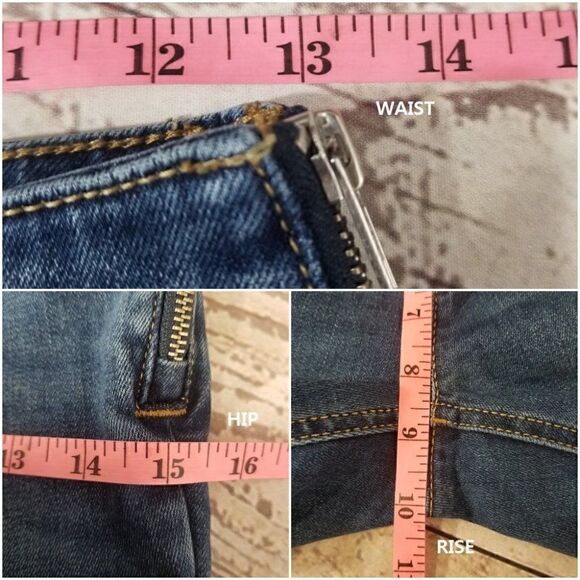 Pilcro Anthropologie Womens Size 26 Utility High Rise Crop Bootcut Denim Jeans - Picture 10 of 11